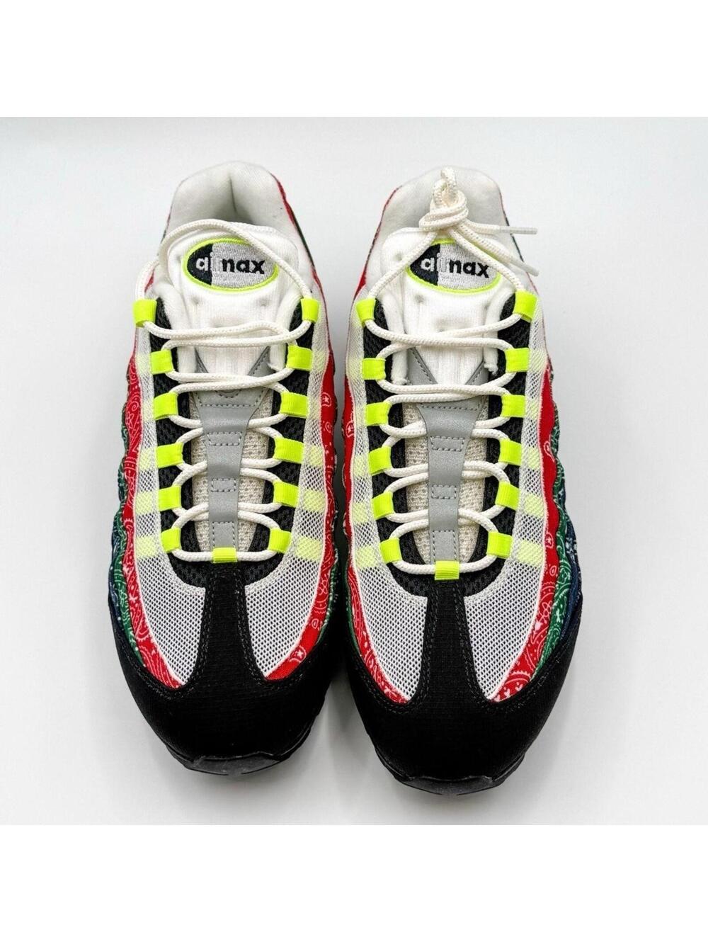 Nike Air Max 95 OG Paisley Neon Big Bubble Running Sneakers Mens Size 12 NWT - Picture 2 of 8